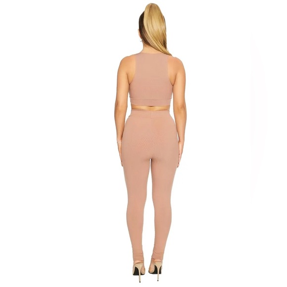 Naked Wardrobe oh so snatched leggings high waisted high rise coco - Picture 5 of 8